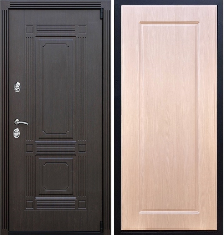 Входная металлическая дверь ESTET ФЛ-119 Лиственница беж 22178