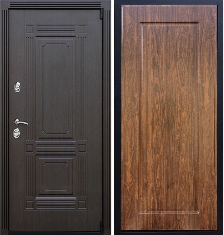 Входная металлическая дверь ESTET ФЛ-119 Береза мореная 22180