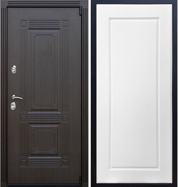 Входная металлическая дверь ESTET ФЛ-119 Белый ясень 22181