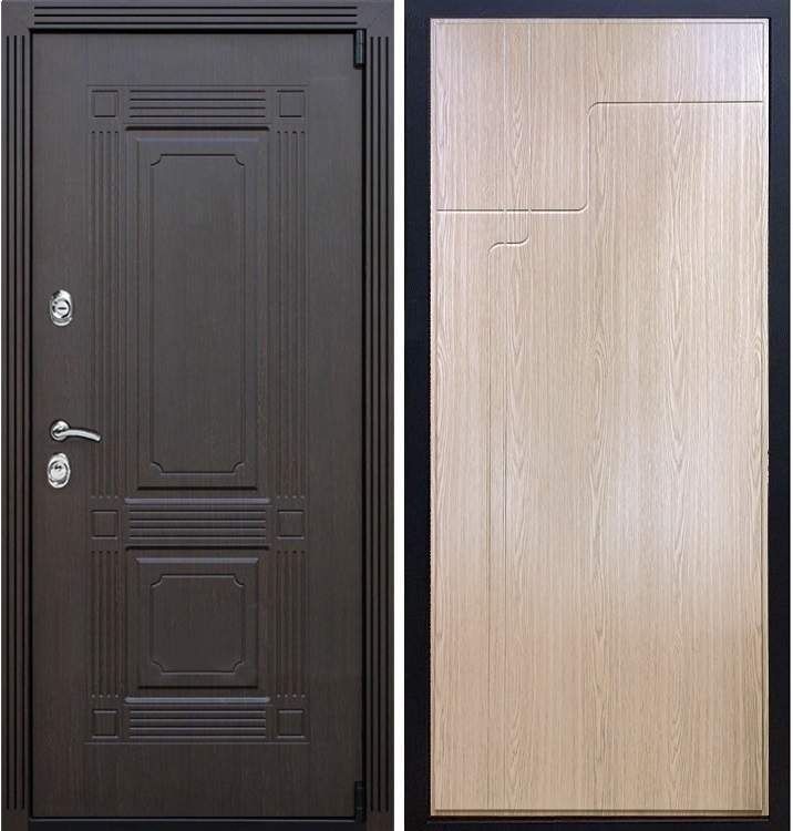 Входная металлическая дверь ESTET ФЛ-246 Беленый дуб 22188