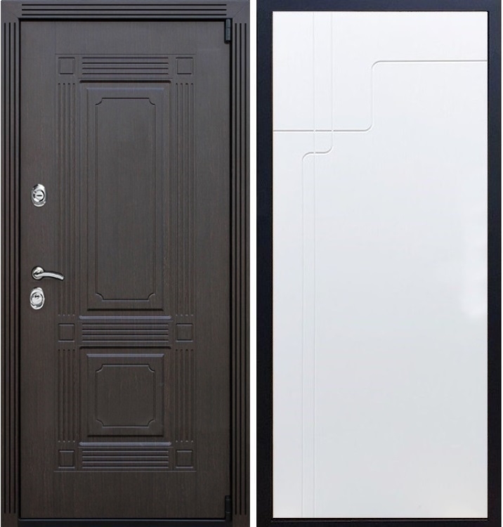 Входная металлическая дверь ESTET ФЛ-246 Белый ясень 22197