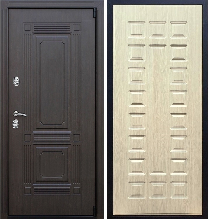 Входная металлическая дверь ESTET ФЛ-183 Лиственница беж 22215