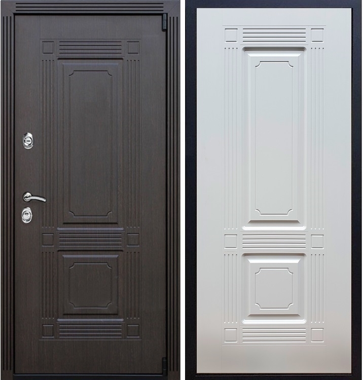 Входная металлическая дверь ESTET ФЛ-2 Белый ясень 22260