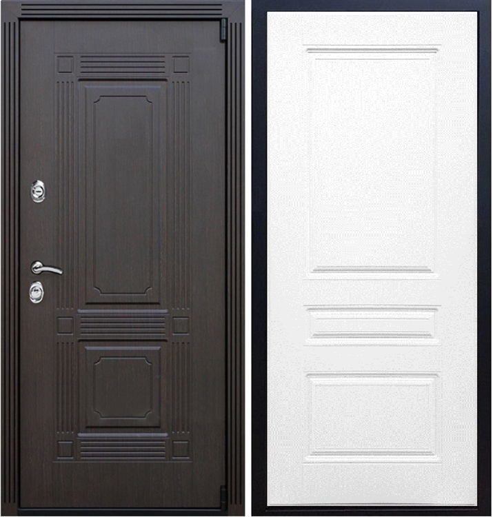 Входная металлическая дверь ESTET ФЛ-243 Белый ясень 22282