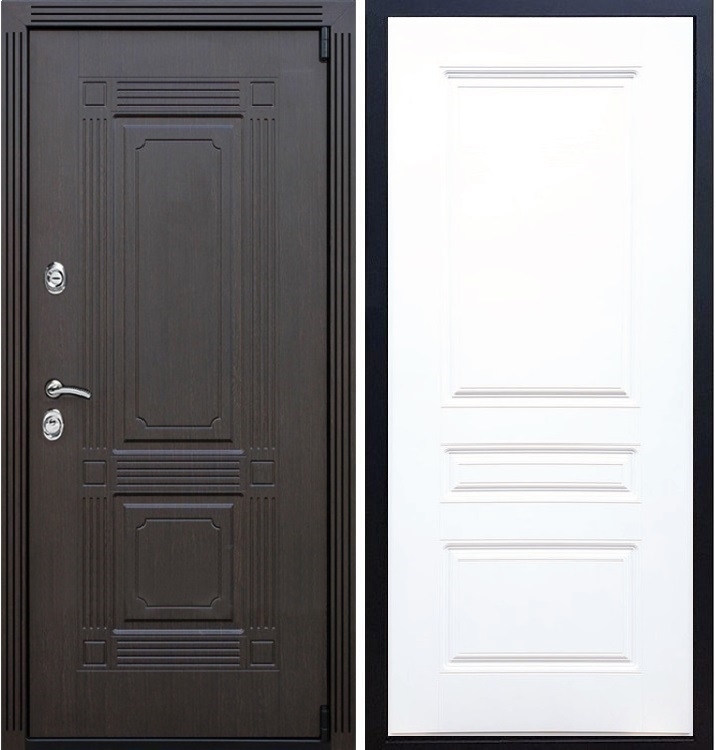 Входная металлическая дверь ESTET ФЛ-243 Белый силк сноу 22286