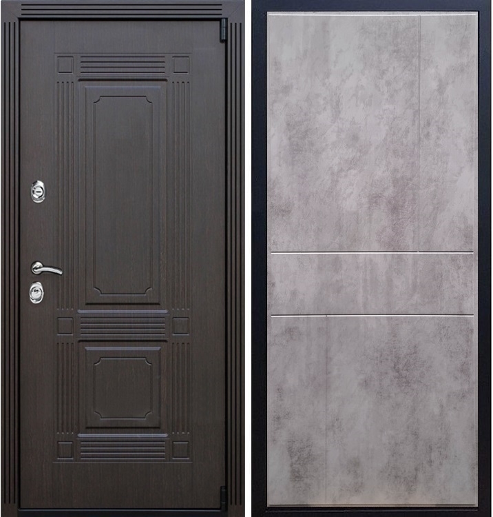 Входная металлическая дверь ESTET ФЛ-290 Бетон темный 22288