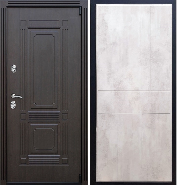 Входная металлическая дверь ESTET ФЛ-290 Бетон светлый 22289