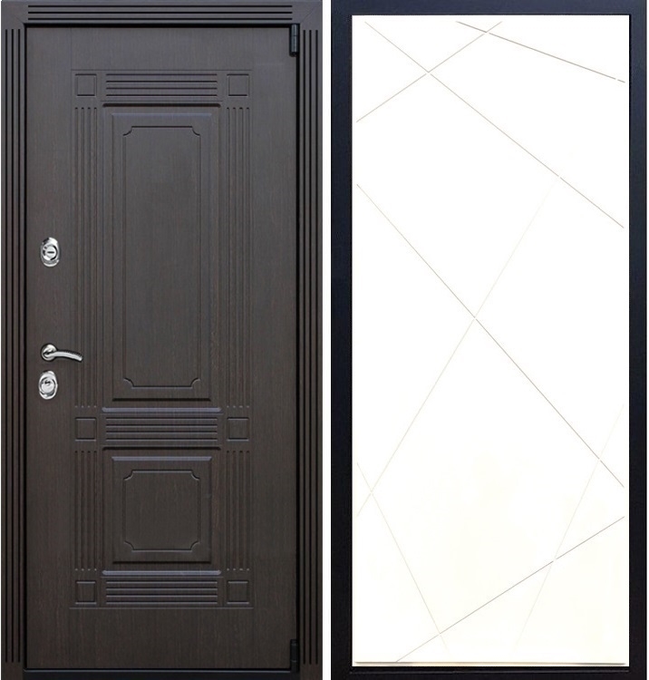 Входная металлическая дверь ESTET ФЛ-291 Белый силк сноу 22290