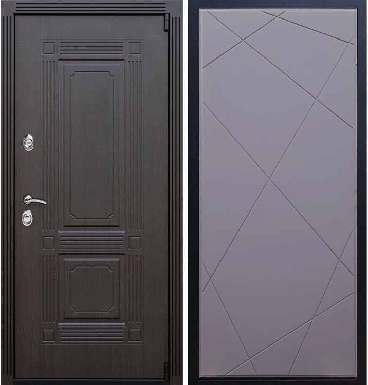 Входная металлическая дверь ESTET ФЛ-291 Силк титан 22293