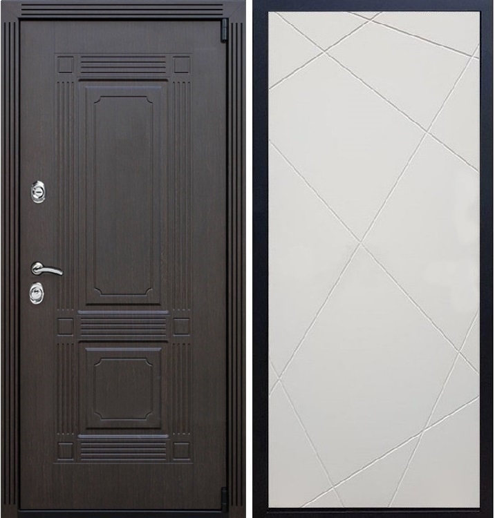 Входная металлическая дверь ESTET ФЛ-291 Софт шампань 22294