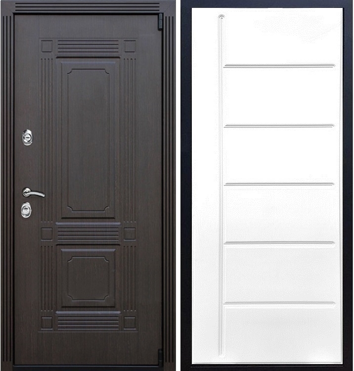 Входная металлическая дверь ESTET ФЛ-102 Белый силк сноу 22340