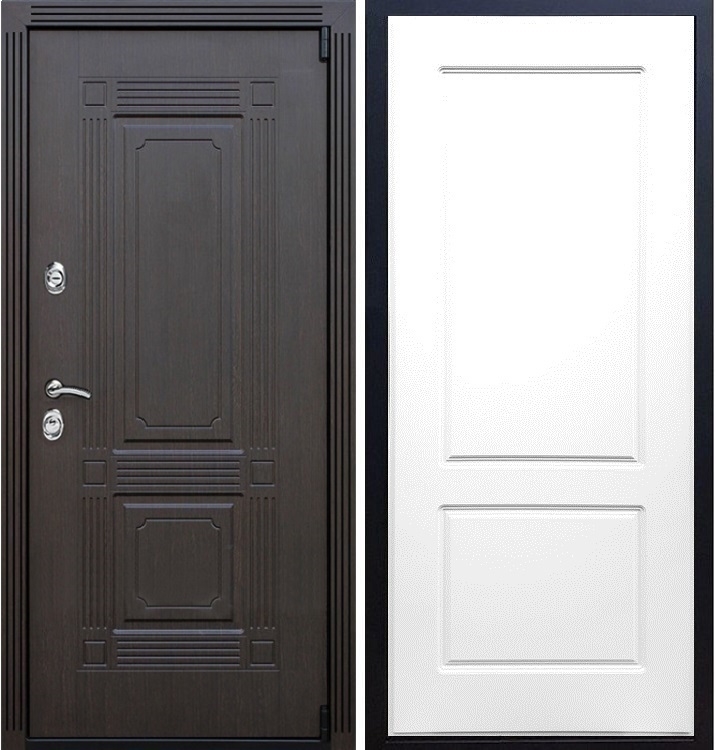 Входная металлическая дверь ESTET ФЛ-117 Белый силк сноу 22349