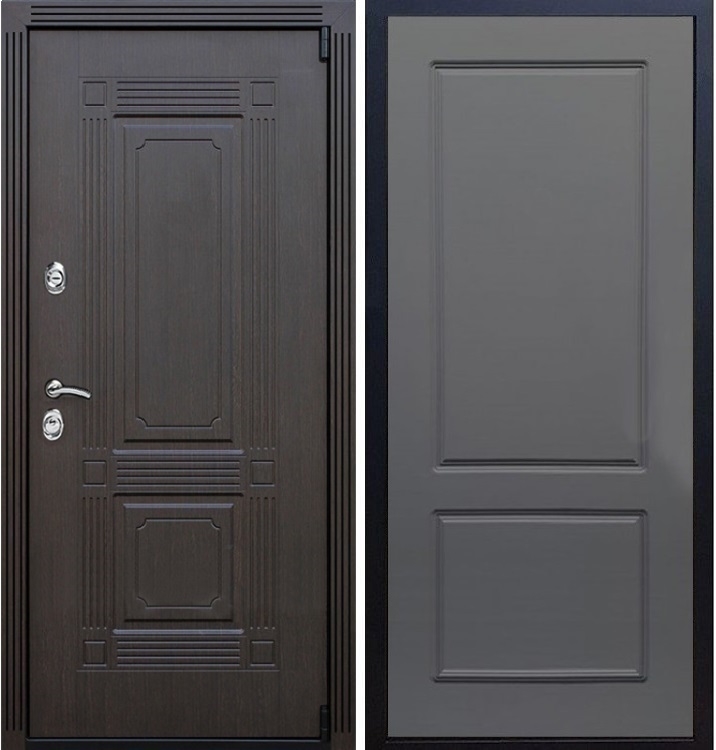 Входная металлическая дверь ESTET ФЛ-117 Силк титан 22351