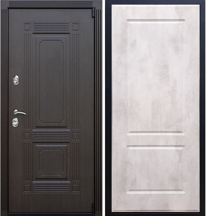 Входная металлическая дверь ESTET ФЛ-117 Бетон светлый 22353