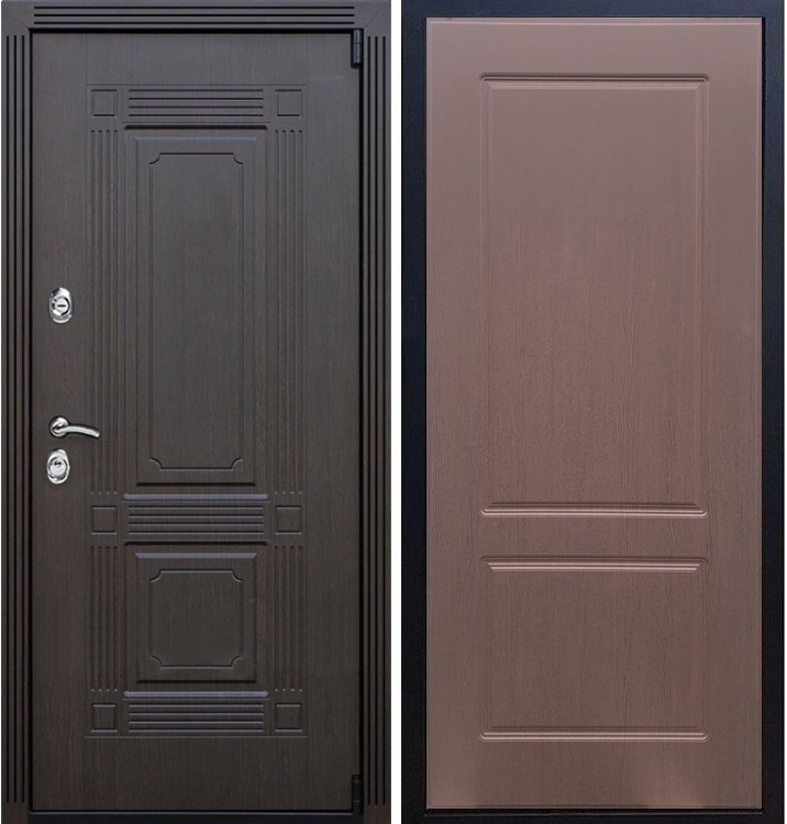 Входная металлическая дверь ESTET ФЛ-117 Орех премиум 22356