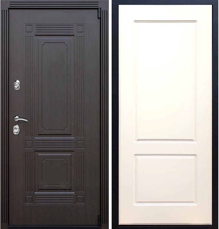 Входная металлическая дверь ESTET ФЛ-117 Софт шампань 22357