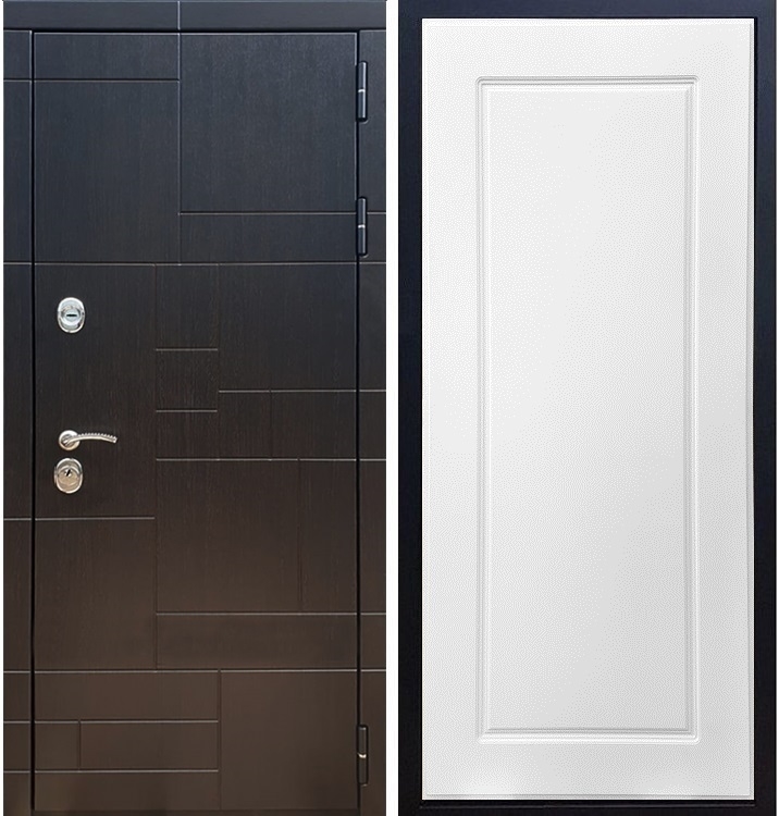 Входная металлическая дверь Нова Лабиринт ФЛ-119 Белый ясень 25987