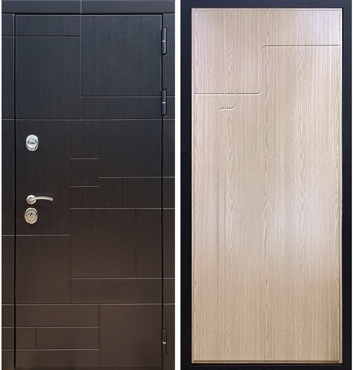 Входная металлическая дверь Нова Лабиринт ФЛ-246 Беленый дуб 25994