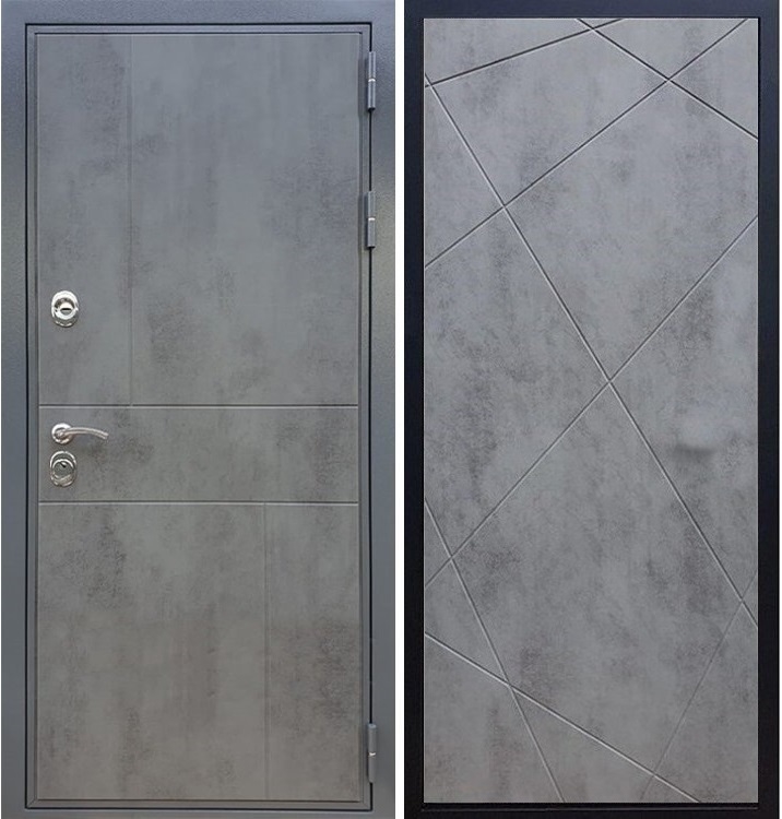 Входная металлическая дверь Гранит Бетон ФЛ-291 Бетон тёмный 27406