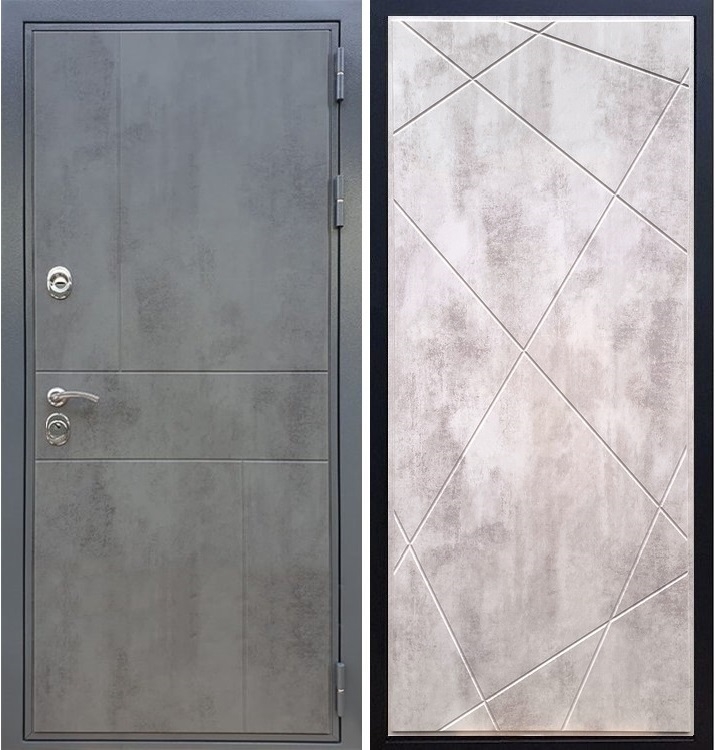 Входная металлическая дверь Гранит Бетон ФЛ-291 Бетон светлый 27407