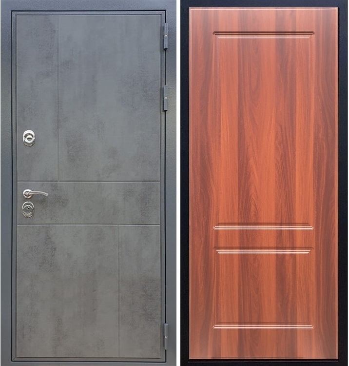 Входная металлическая дверь Гранит Бетон ФЛ-117 Итальянский Орех 27464