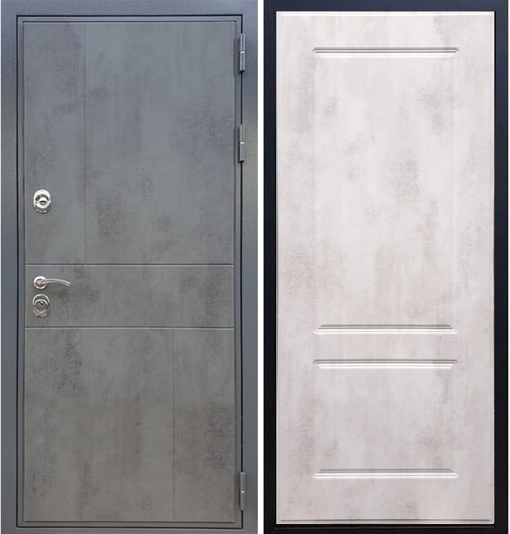 Входная металлическая дверь Гранит Бетон ФЛ-117 Бетон светлый 27469