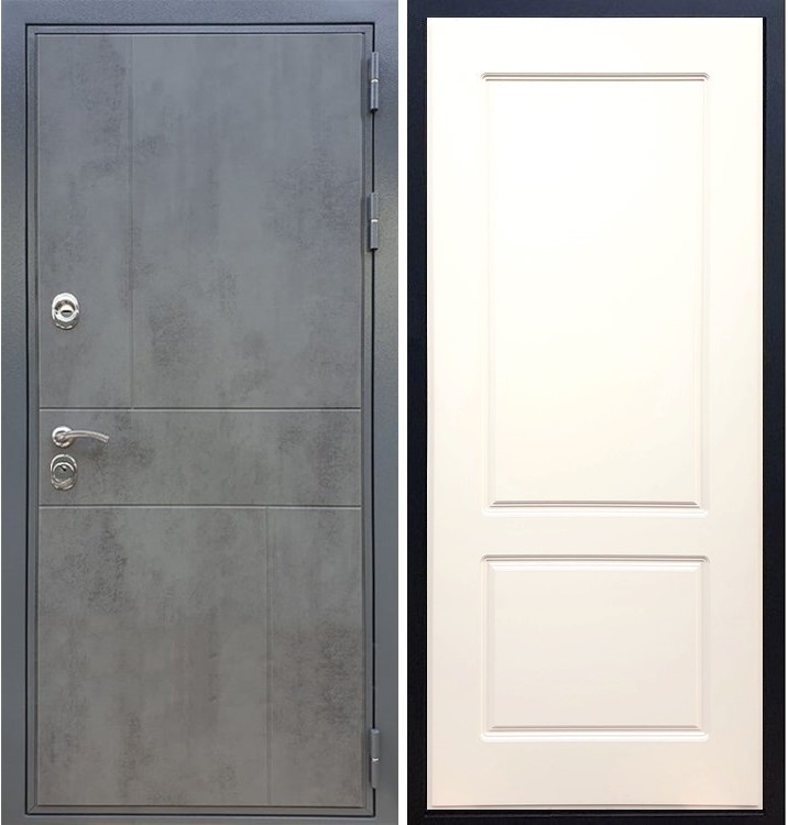 Входная металлическая дверь Гранит Бетон ФЛ-117 Софт шампань 27473