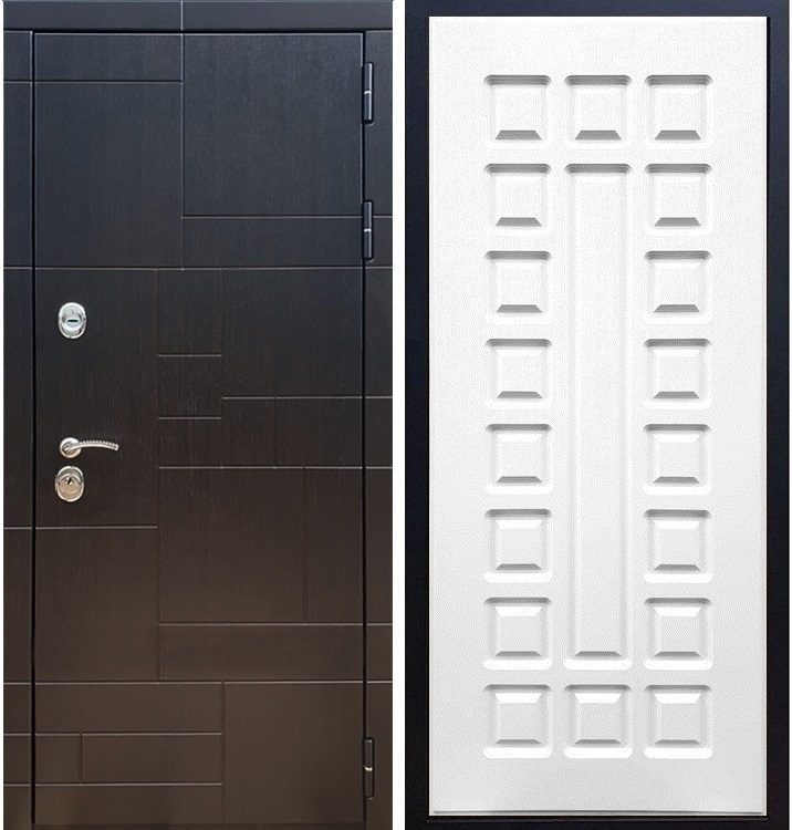 Входная металлическая дверь Нова Лабиринт ФЛ-183 Белый ясень 26027