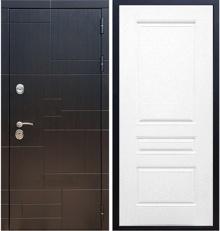 Входная металлическая дверь Нова Лабиринт ФЛ-243 Белый ясень 26089