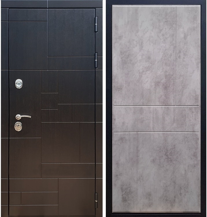 Входная металлическая дверь Нова Лабиринт ФЛ-290 Бетон темный 26095