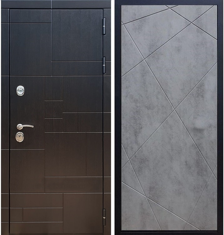 Входная металлическая дверь Нова Лабиринт ФЛ-291 Бетон тёмный 26098