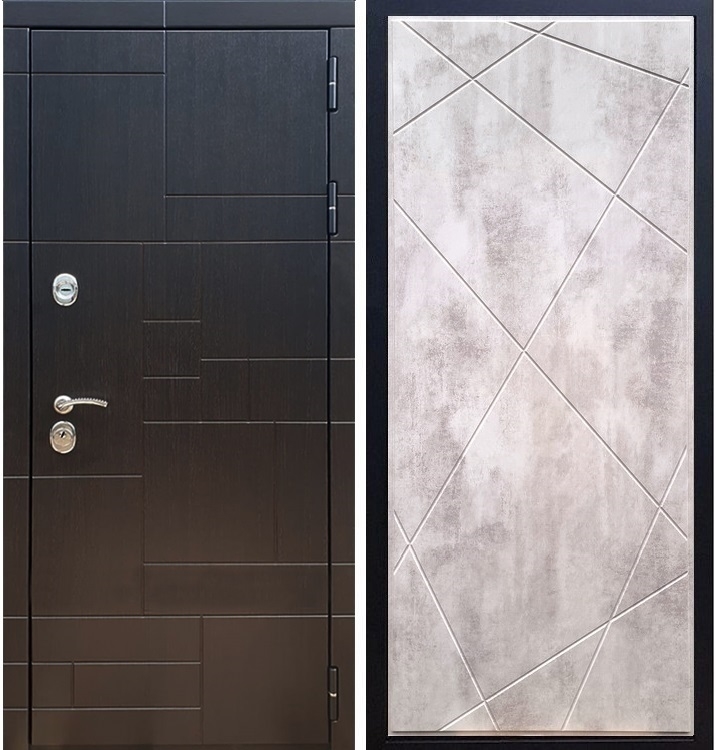 Входная металлическая дверь Нова Лабиринт ФЛ-291 Бетон светлый 26099