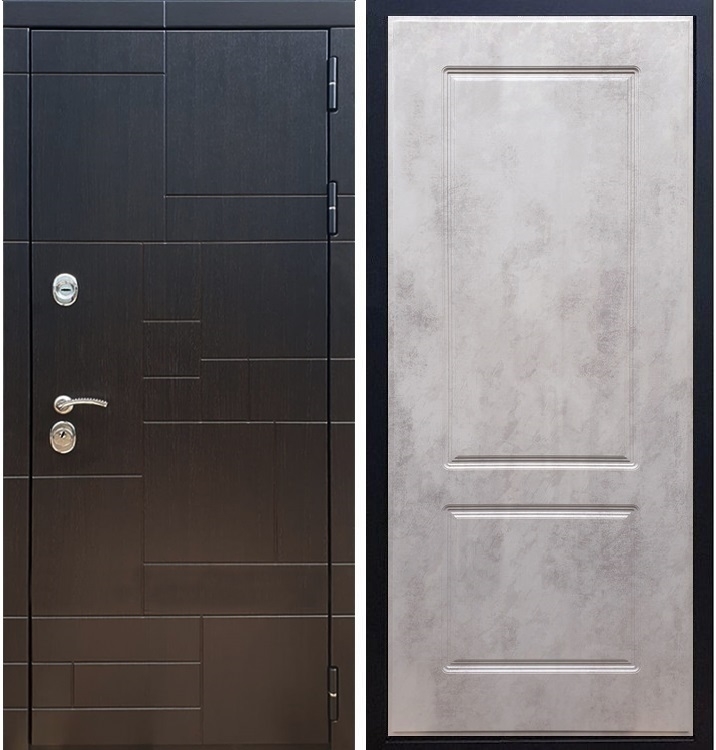 Входная металлическая дверь Нова Лабиринт ФЛ-117 Бетон темный 26158