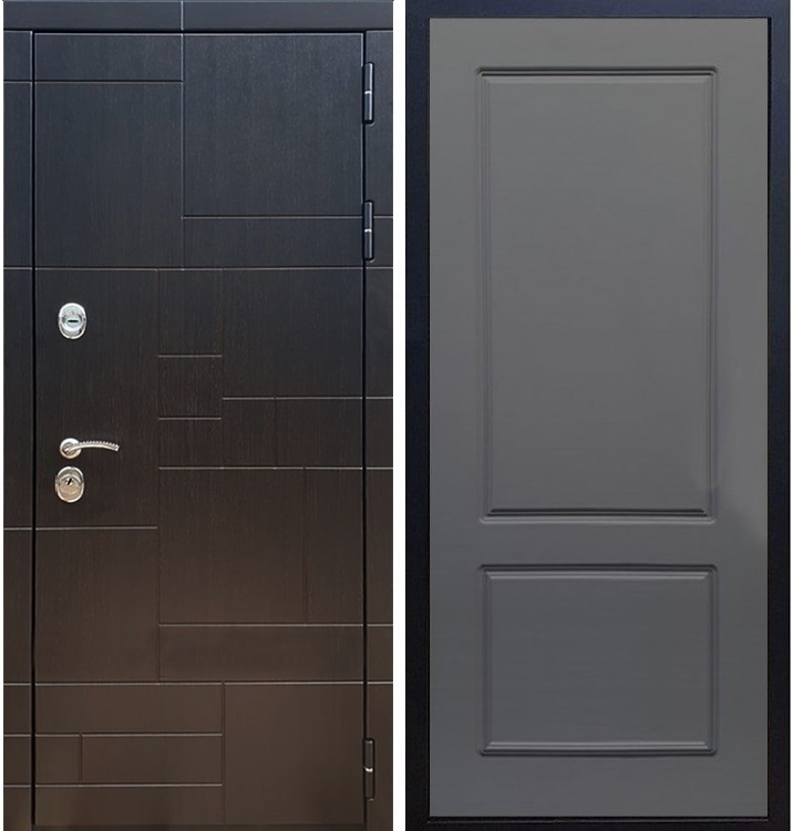 Входная металлическая дверь Нова Лабиринт ФЛ-117 Силк титан 26159