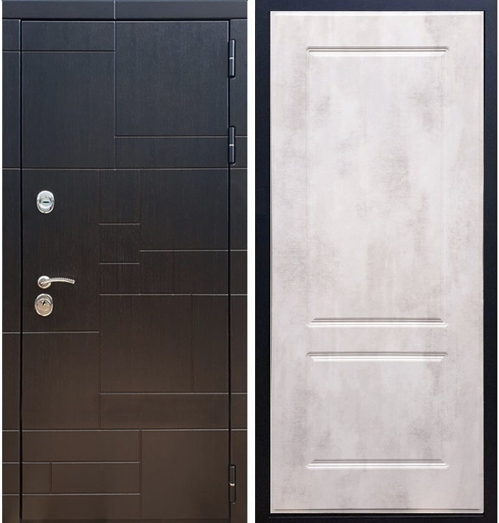 Входная металлическая дверь Нова Лабиринт ФЛ-117 Бетон светлый 26161