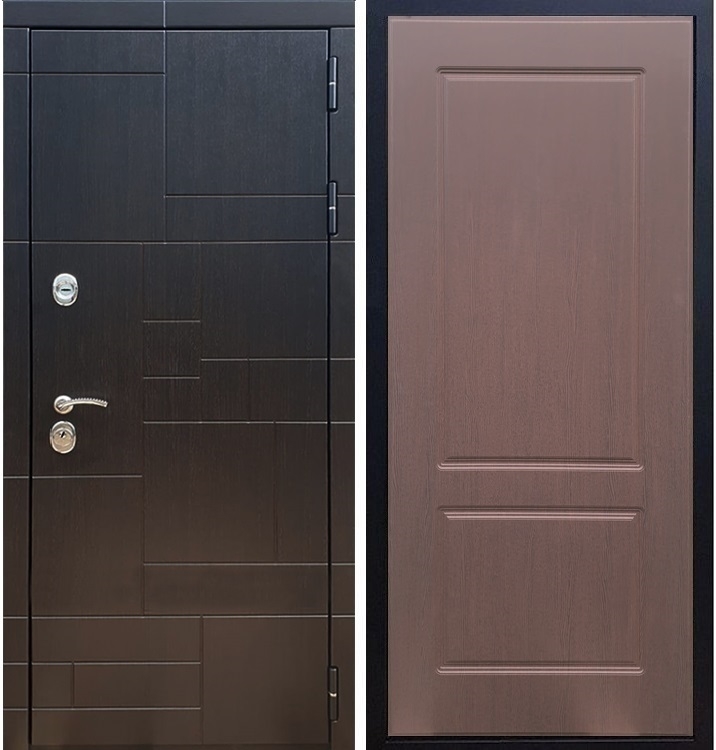 Входная металлическая дверь Нова Лабиринт ФЛ-117 Орех премиум 26164