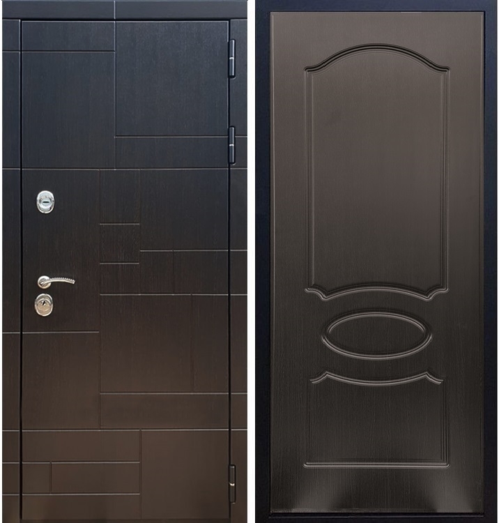 Входная металлическая дверь Нова Лабиринт ФЛ-128 Венге 26187