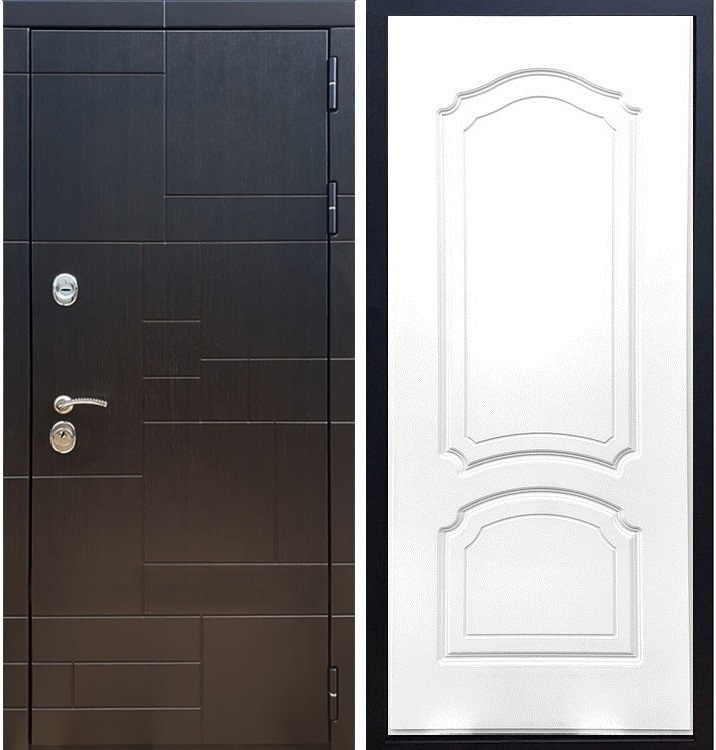 Входная металлическая дверь Нова Лабиринт ФЛ-140 Белый силк сноу 26196