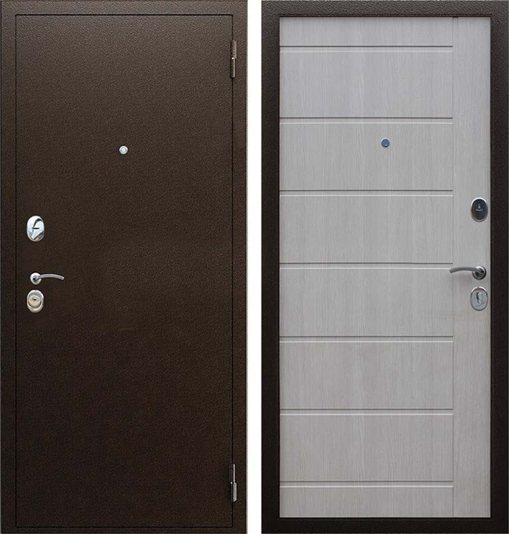 Входная металлическая дверь - АСД Комфорт Эко дуб 7206