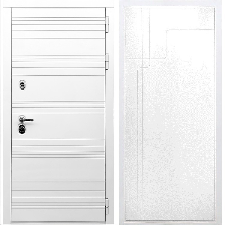 Белая входная дверь Morrison ФЛ-246 Белый силк сноу 28656