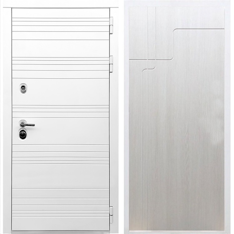 Белая входная дверь Morrison ФЛ-246 Лиственница беж 28657