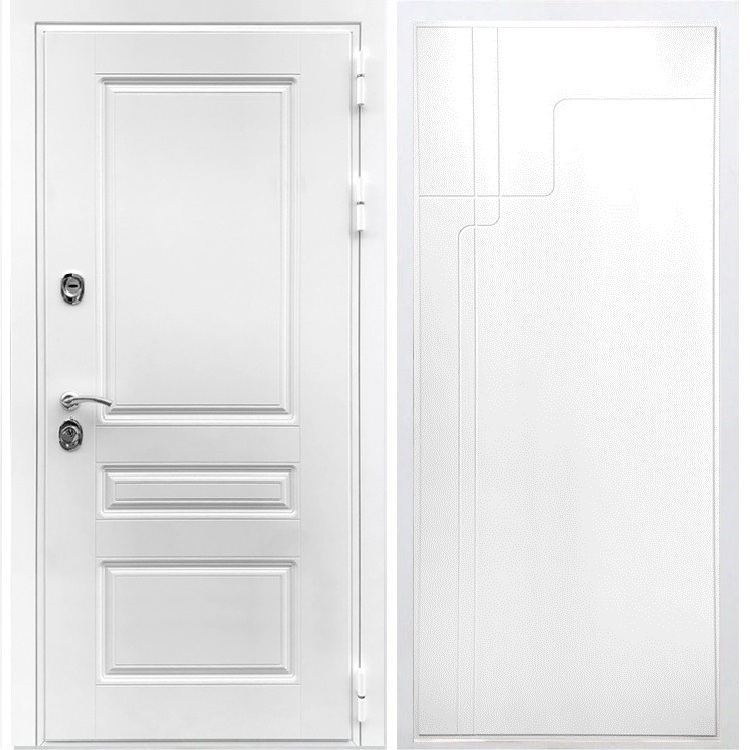 Входная белая дверь Император ФЛ-246 Белый силк сноу 28387