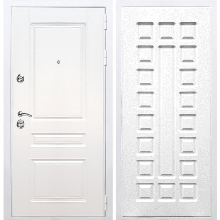 Входная белая дверь Император ФЛ-183 Белый ясень 28410