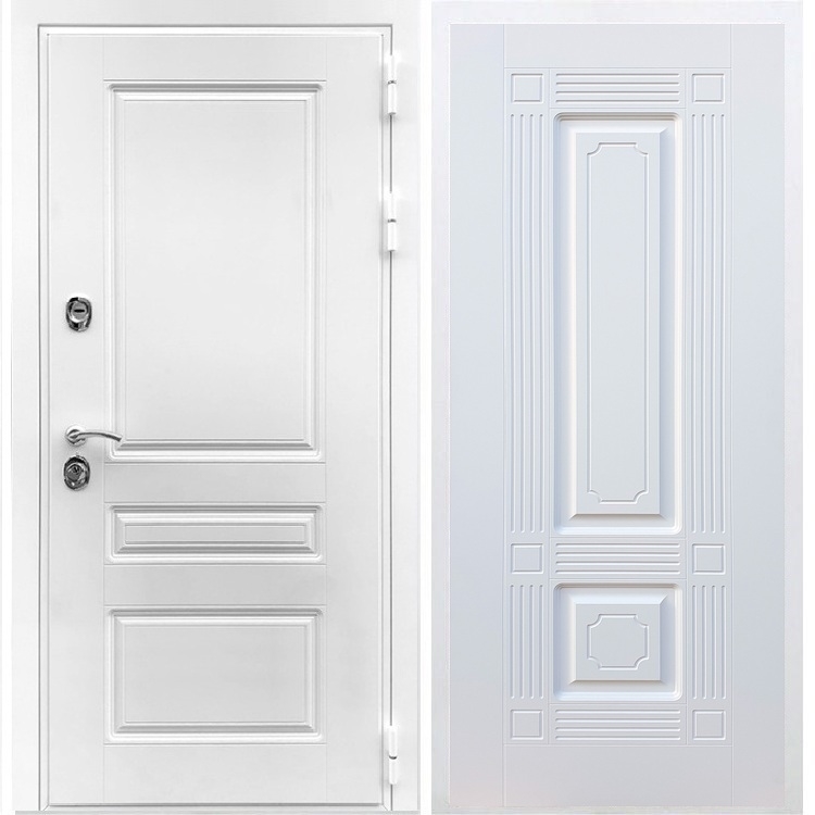 Входная белая дверь Император ФЛ-2 Белый силк сноу 28452