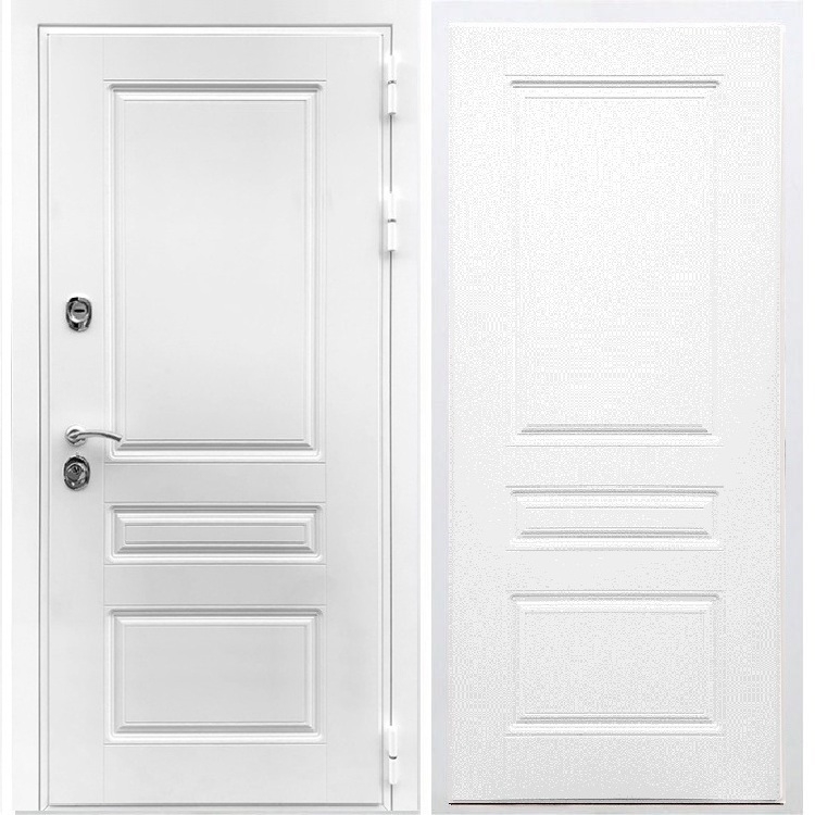 Входная белая дверь Император ФЛ-243 Белый ясень 28472