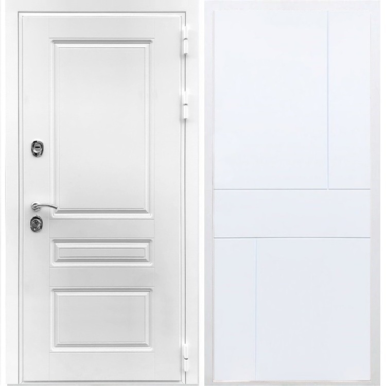 Входная белая дверь Император ФЛ-290 Белый силк сноу 28477