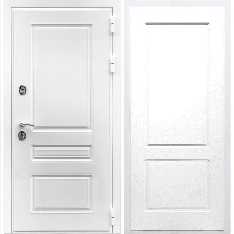 Входная белая дверь Император ФЛ-117 Белый силк сноу 28540