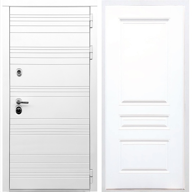 Белая входная дверь Morrison ФЛ-243 Белый силк сноу 28745