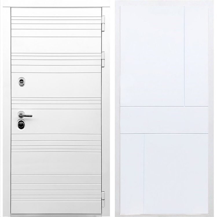 Белая входная дверь Morrison ФЛ-290 Белый силк сноу 28746