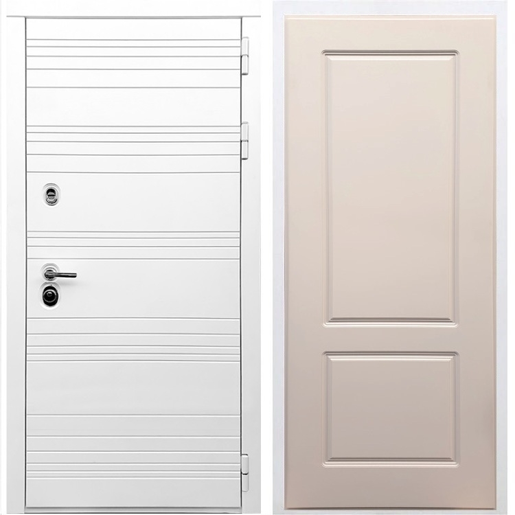 Белая входная дверь Morrison ФЛ-117 Силк муссон 28812